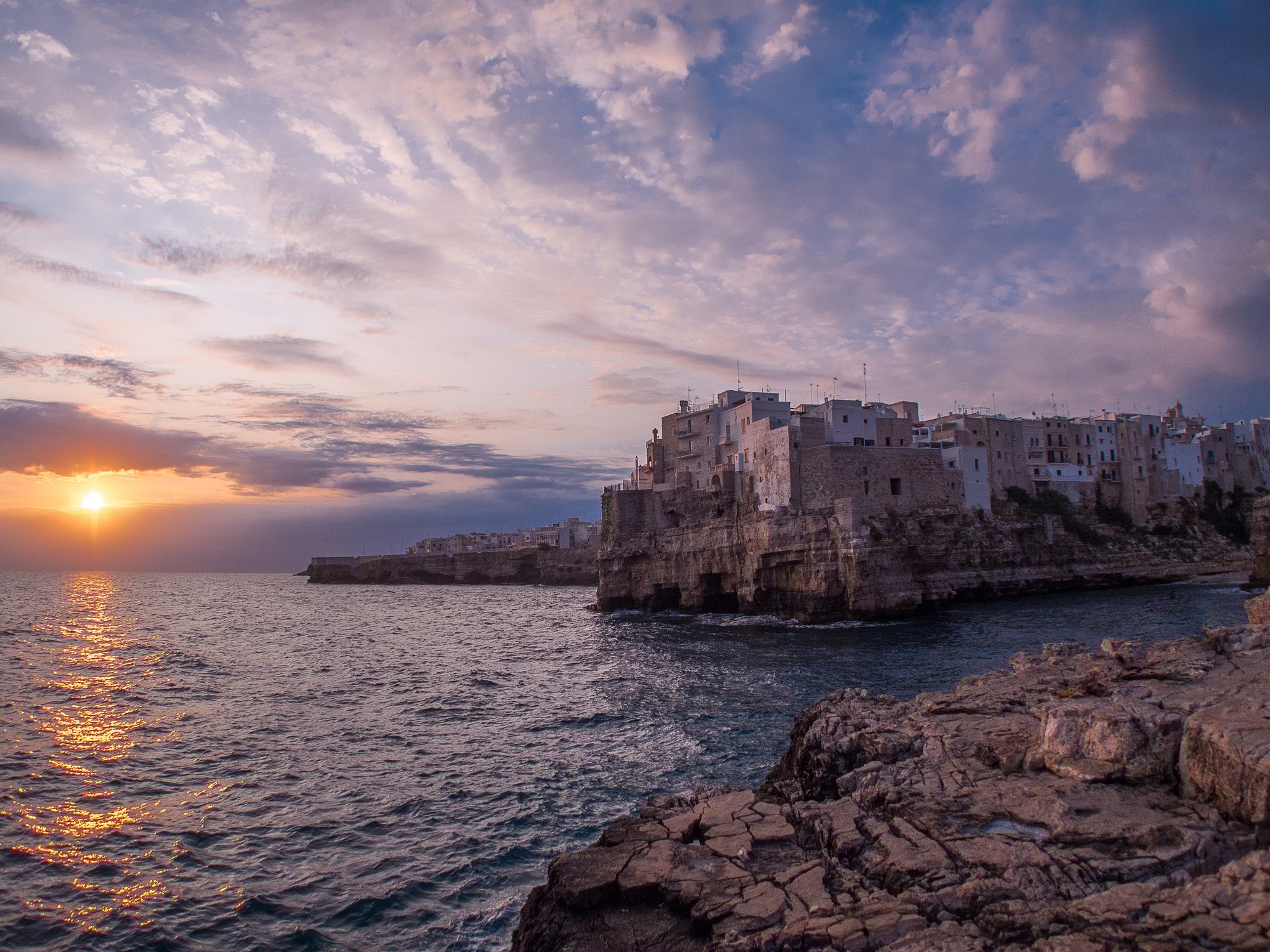 Sunrise at Polignano a Mare, Italy